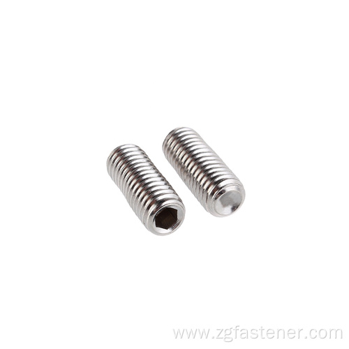 Stainless steel SUS304 set screws with cup point